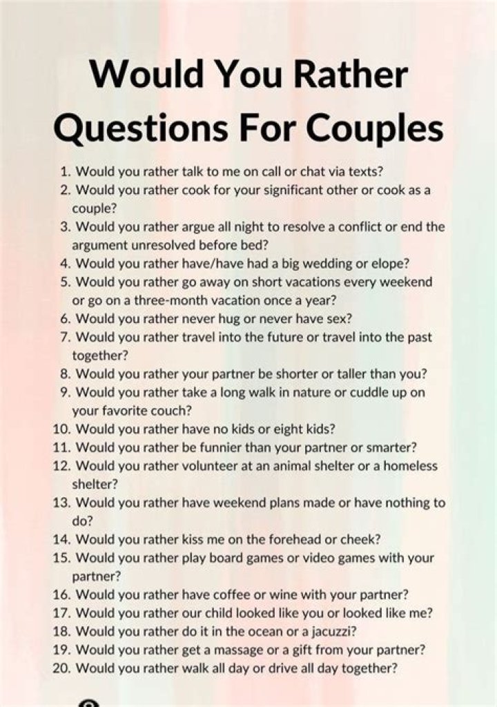 101 Would You Rather Questions for Couples: Forging Joyful Moments