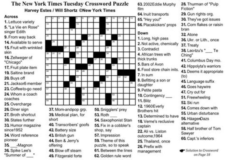 1030-22 NY Times Crossword 30 Oct 22, Sunday