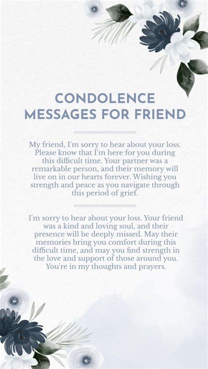 106 Condolence Messages to a Friend to Express Your Support