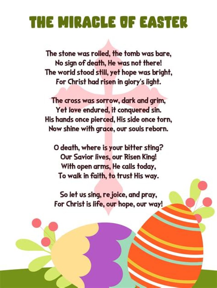 12 Short Easter Poems To Get You Into The Holiday Spirit