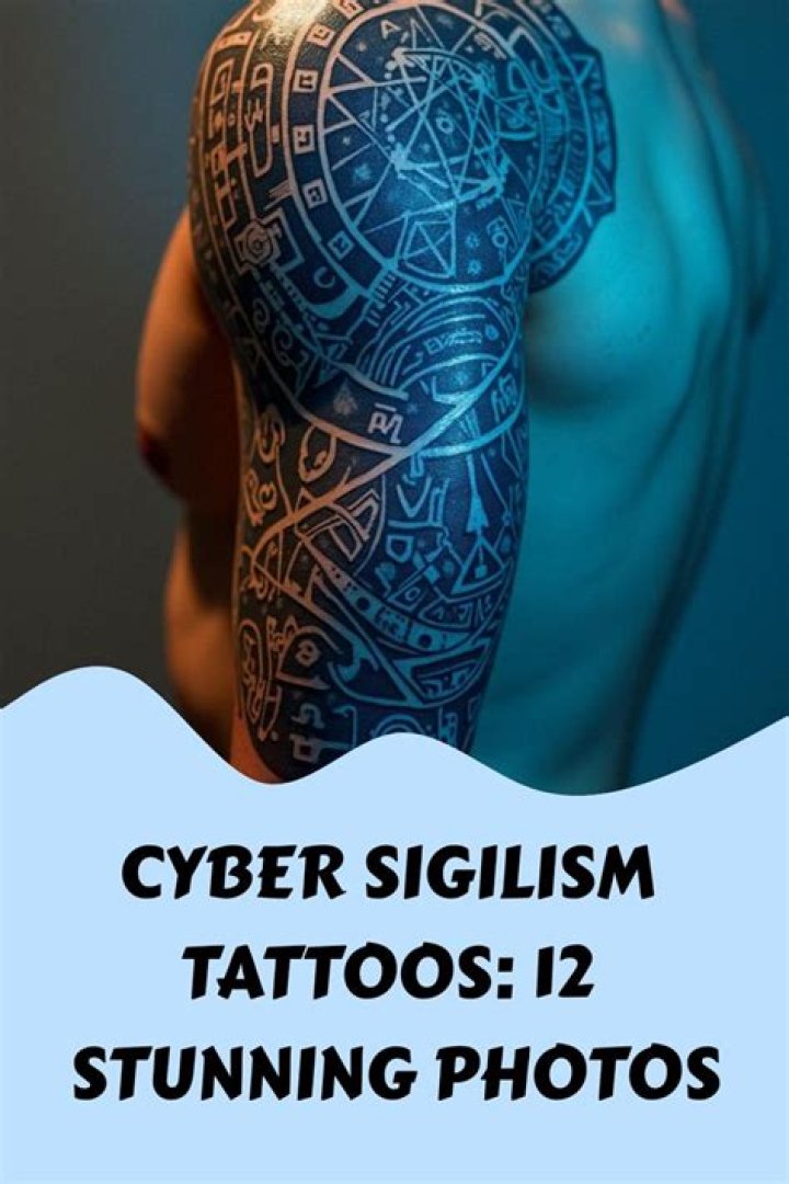 15 Cyber Sigilism Tattoo Ideas That Scream Y2K