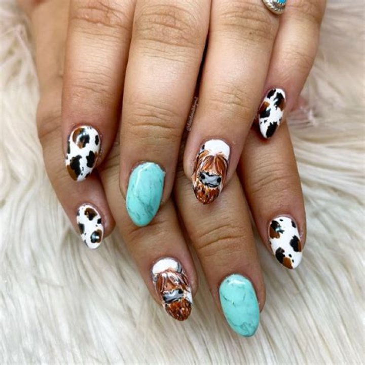 25+ Cow Print Nail Ideas: Moo-tiful Manicure for Your Trendy Tips