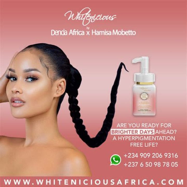 African Pop Star Dencia Defends Whitenicious Skin-Care Line