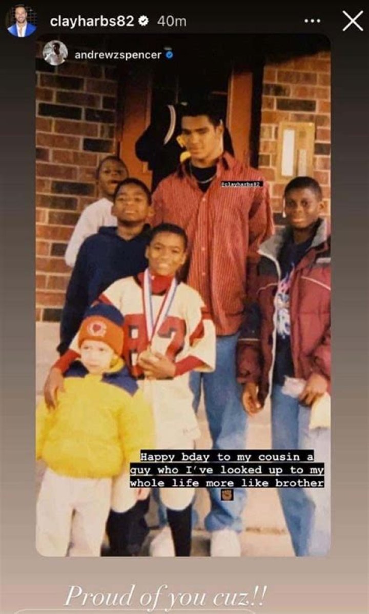 Andrew Spencer shares childhood throwback photo with cousin Clay Harbor