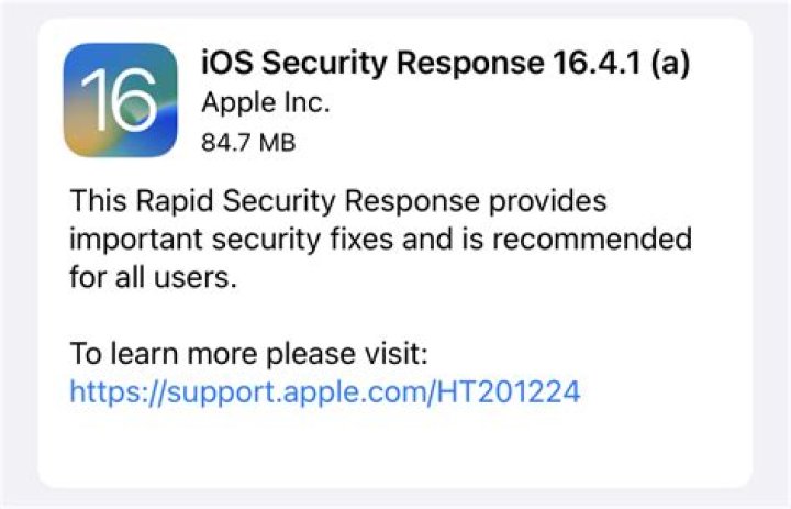 Apple releases first-ever ‘Rapid Security Response’ iOS update: What to know