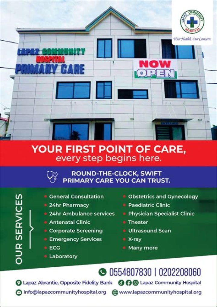 Apply: Massive Healthcare Recruitment At Lapaz Community Hospital 2024