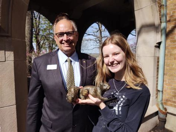 Augie senior cracks case of the secret bronze squirrels