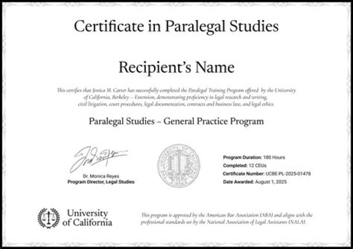 Bachelor's Degree in Paralegal Studies - School of Professional & Continuing Studies