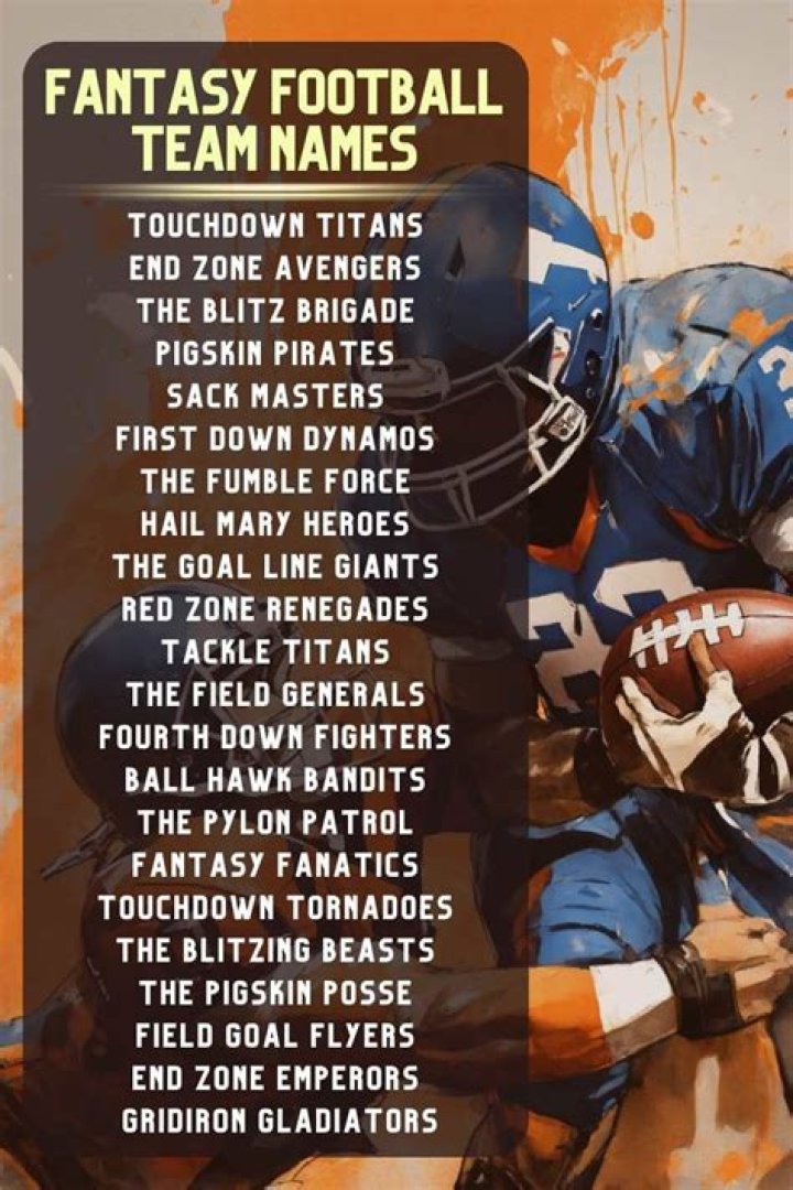 Best Saints Fantasy Football Team Names