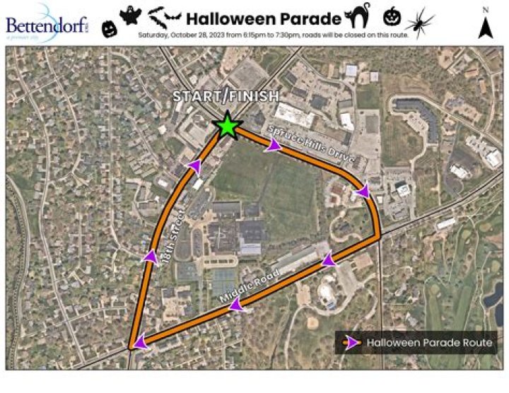 Bettendorf Halloween Parade is October 28