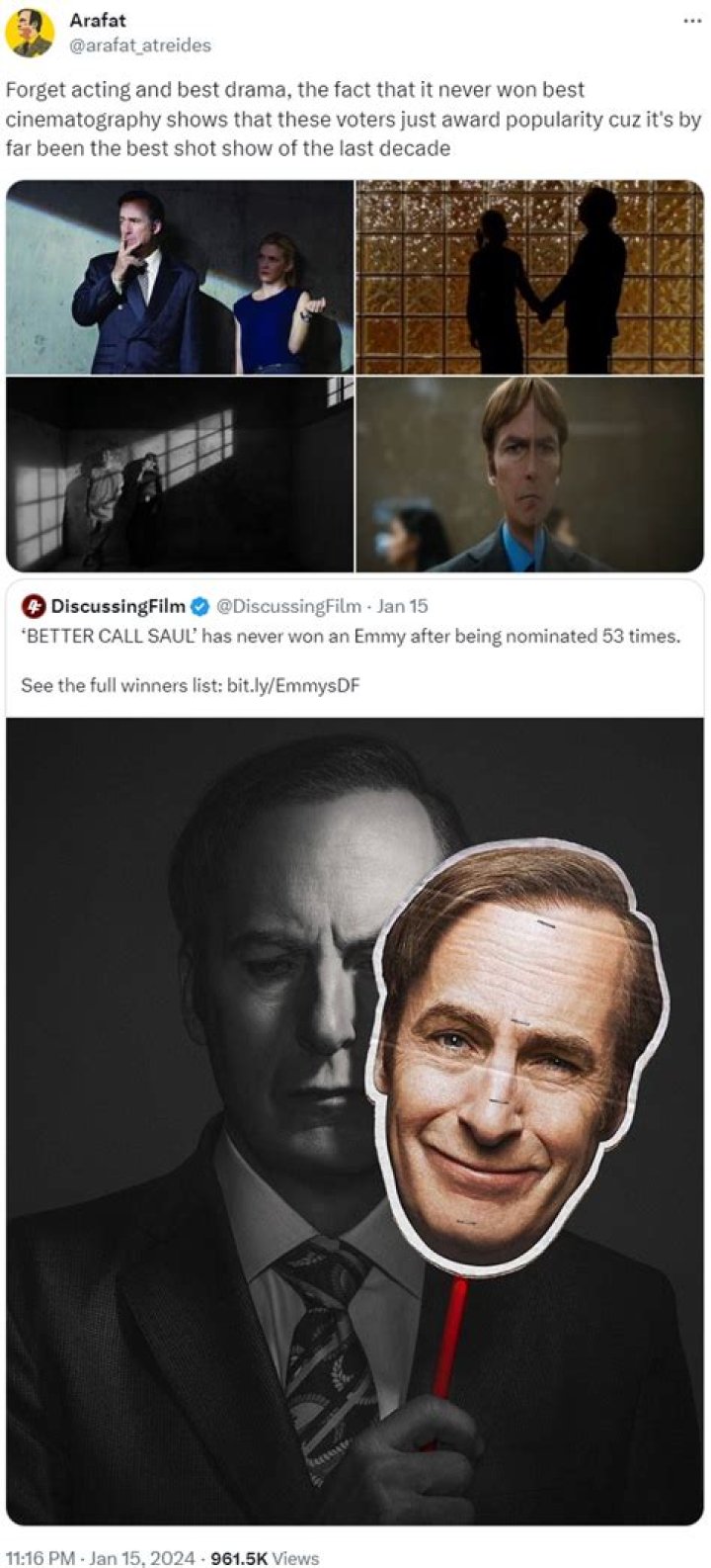 Better Call Saul's Emmys snub is a crying shame