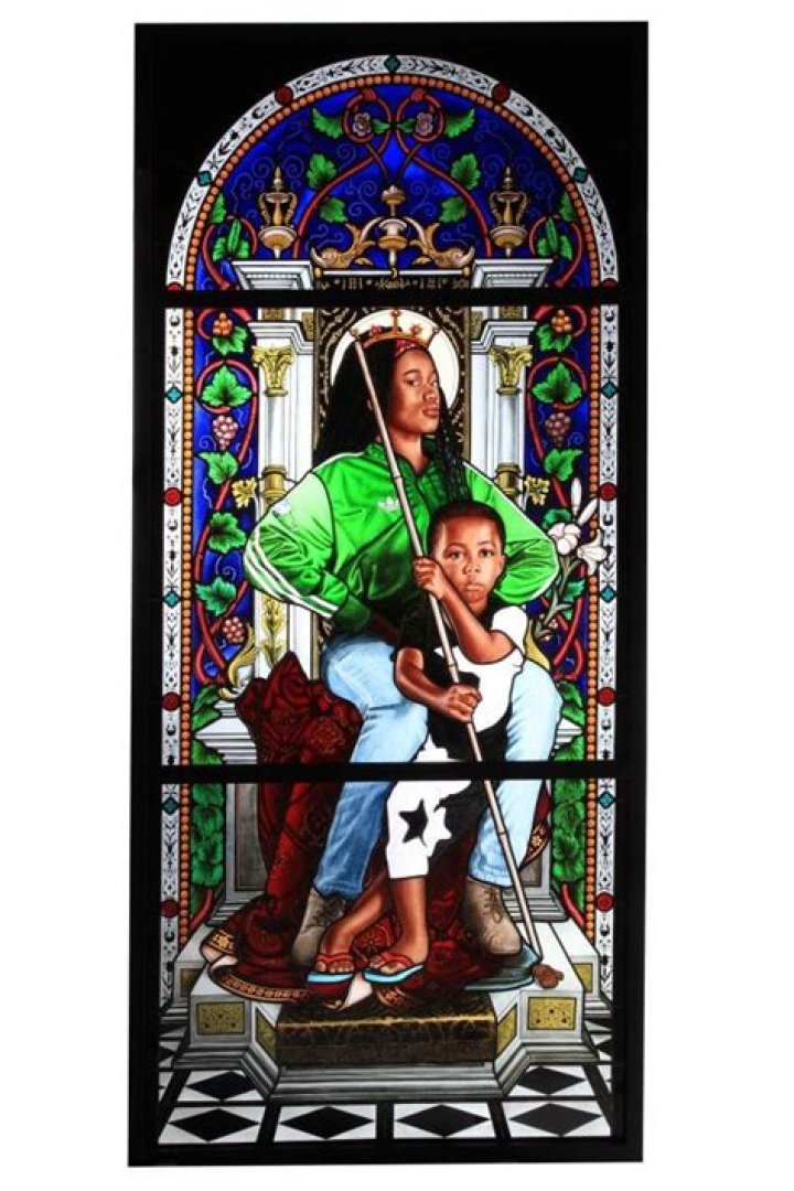 Black Artist’s Stunning Reversal of Christian Art Provides Commentary on Race
