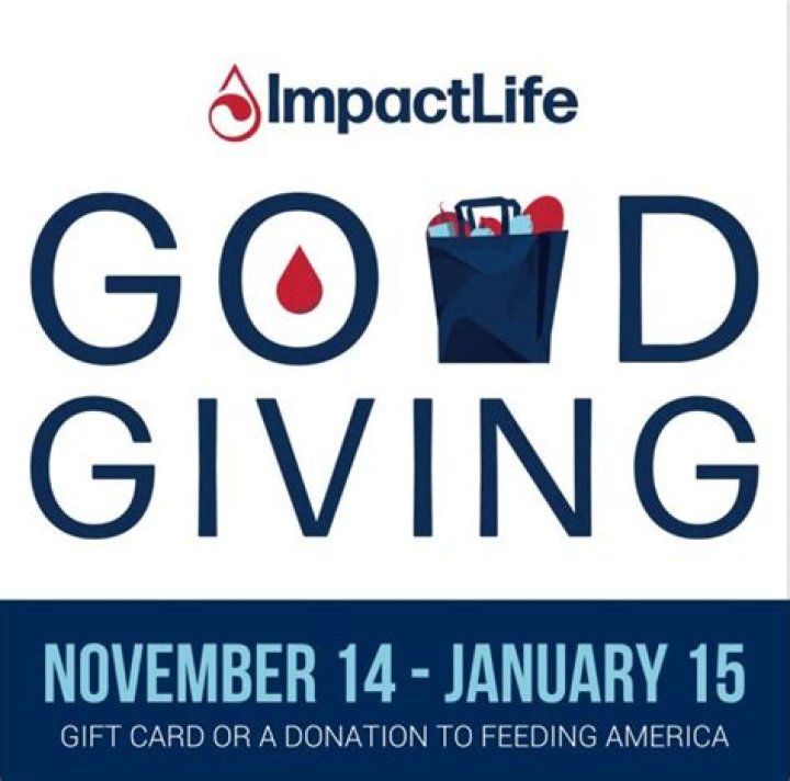 Blood donors get gifts cards, chance to help Feeding America