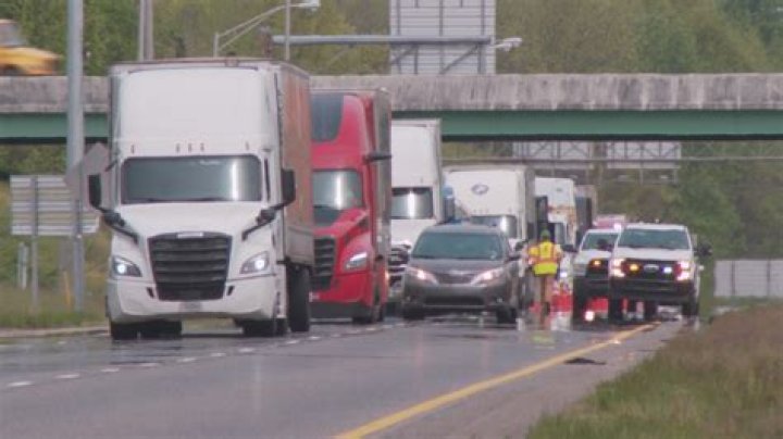 Both eastbound lanes closed on I-74 due to crash involving two semi trucks and passenger vehicle