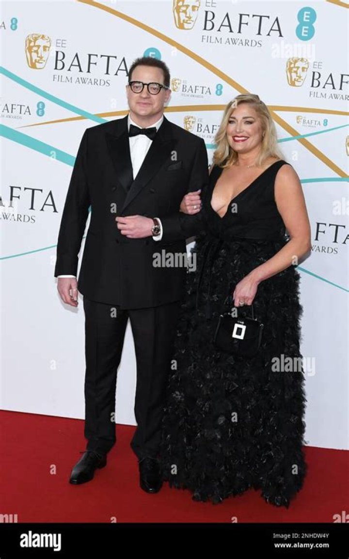 Brendan Fraser Supported By Partner Jeanne Moore On 'The Whale' Red Carpet
