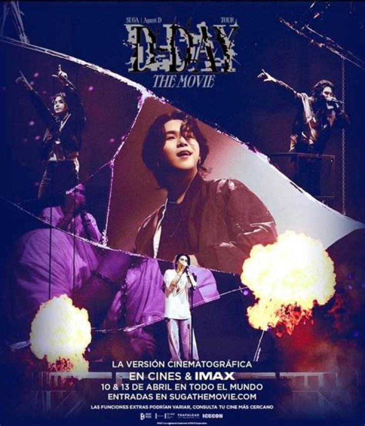 BTS' SUGA's Agust D TOUR D-DAY THE MOVIE soars to 2nd rank at US box office