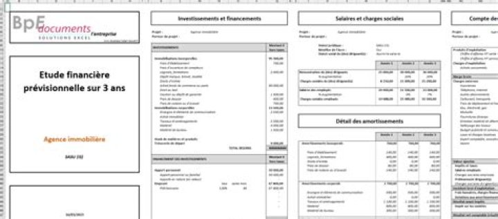 Business plan agence immobilière Excel : modèle gratuit