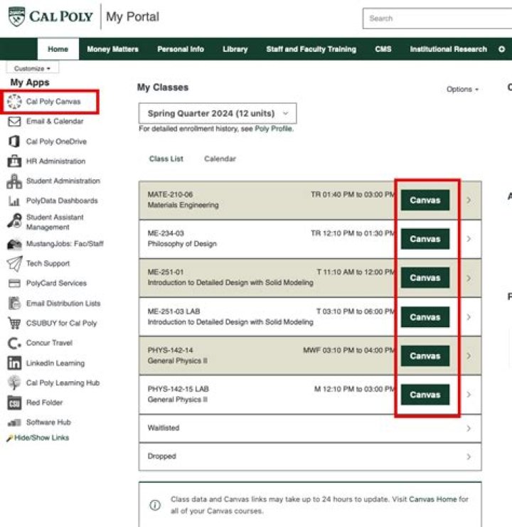 Cal Poly Canvas Login 2024