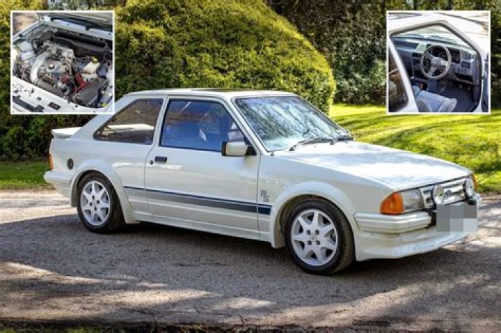 Classic 80s Ford Escort RS Turbo is up for sale at auction, and it could go for more than DOUBLE its original price