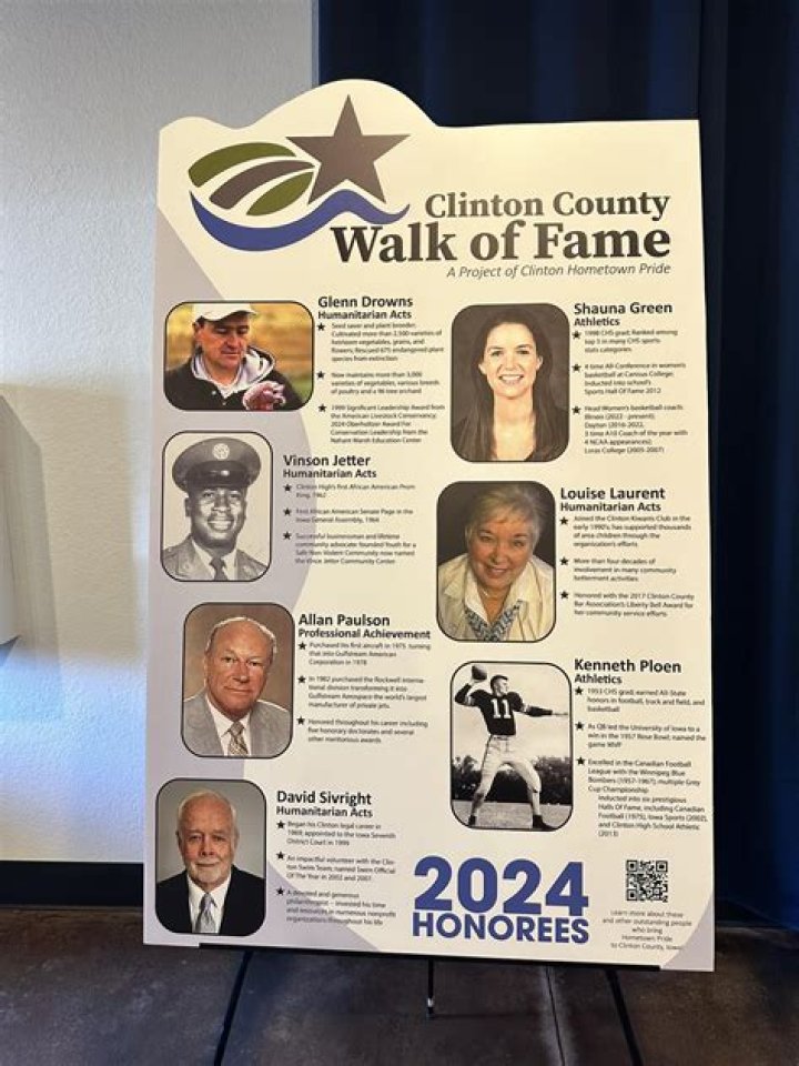Clinton County Walk of Fame events set