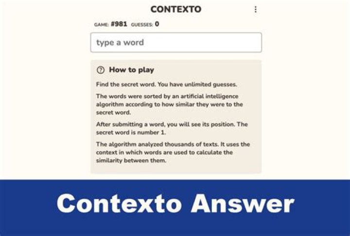 Contexto Answer Today 👉 Hints & Answer Updated Daily
