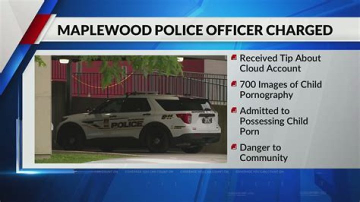 Cory Younger Maplewood Police Officer Arrest Charges Child Pornography Mugshot