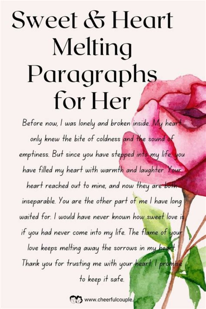 Deep And Heartfelt Paragraphs to Make Him Cry