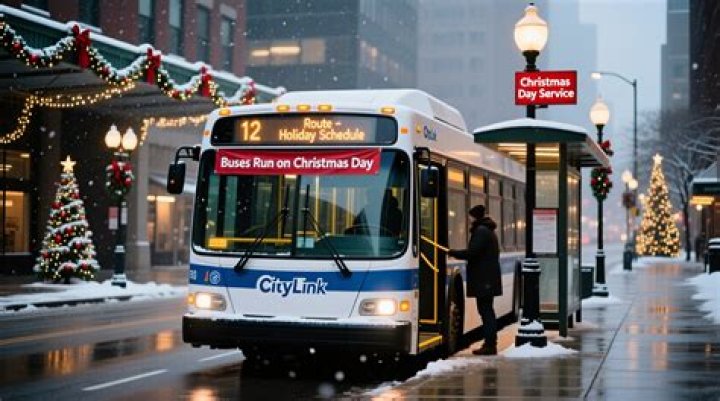 Do buses run on Christmas Day?