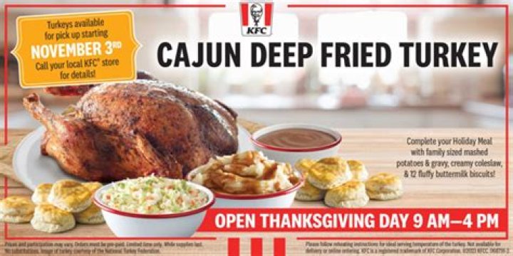 Does KFC have fried turkey?
