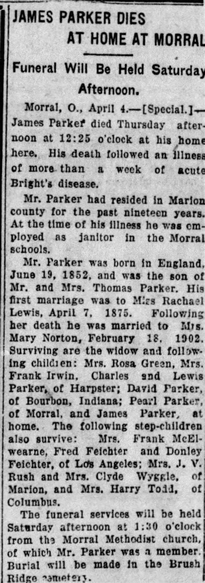 Dr. James Parker Obituary & Cause of death