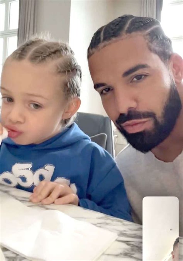 Drake and his son Adonis rock matching braids as they twin in a sweet selfie