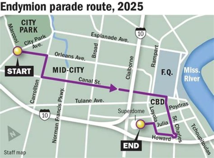 Endymion announces major parade route change for Mardi Gras 2023, 2024