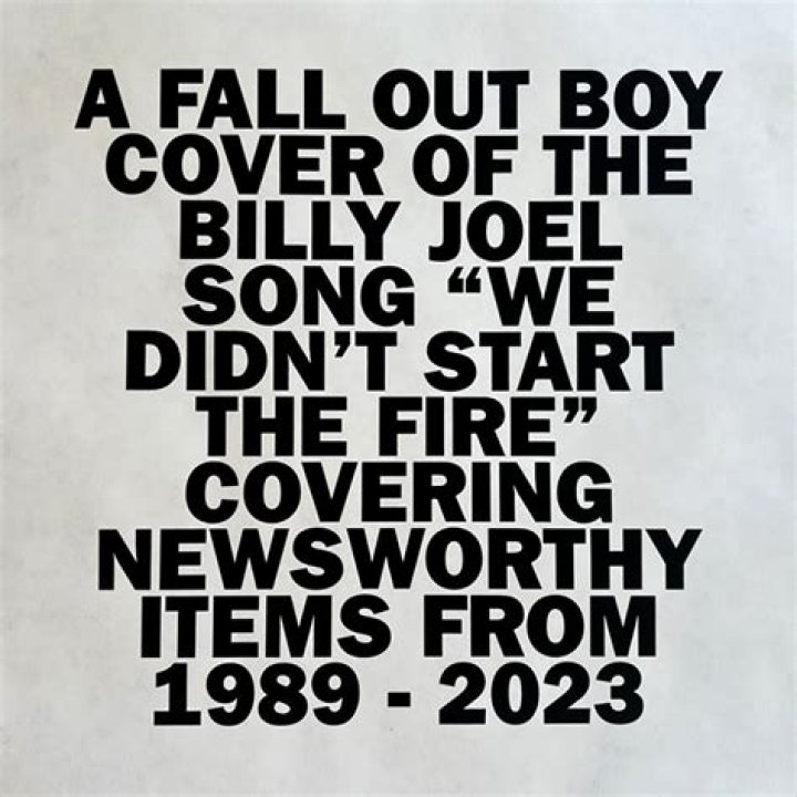 Fall Out Boy Release Cover of Billy Joel's 