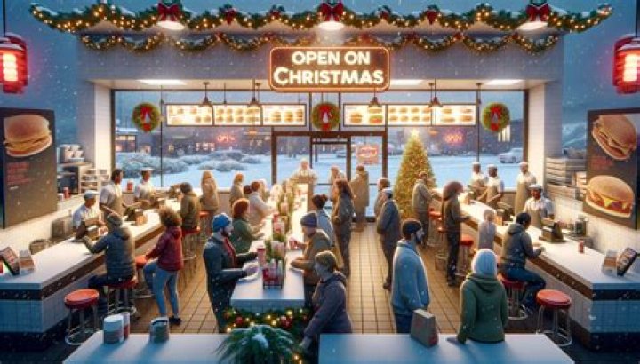 Fast food restaurants open for Christmas 2023