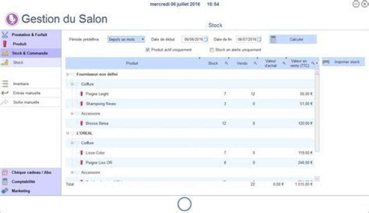 Fichier Excel gestion salon de coiffure : logiciel 100% gratuit