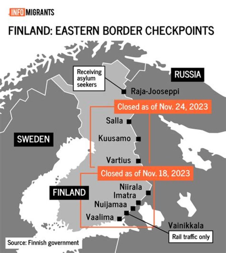 Finland extends Russia border closure until April 14 saying Moscow hasn’t stopped sending migrants
