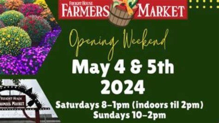 Freight House Farmers’ Market changes to weekend hours