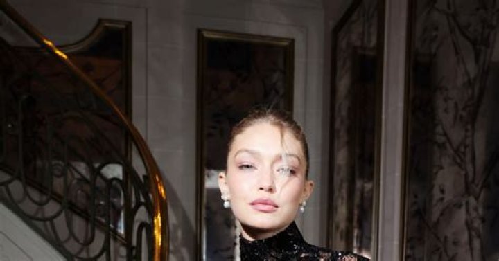 Gigi Hadid Exposed Her Bra In A Sheer LBD At Paris Fashion Week