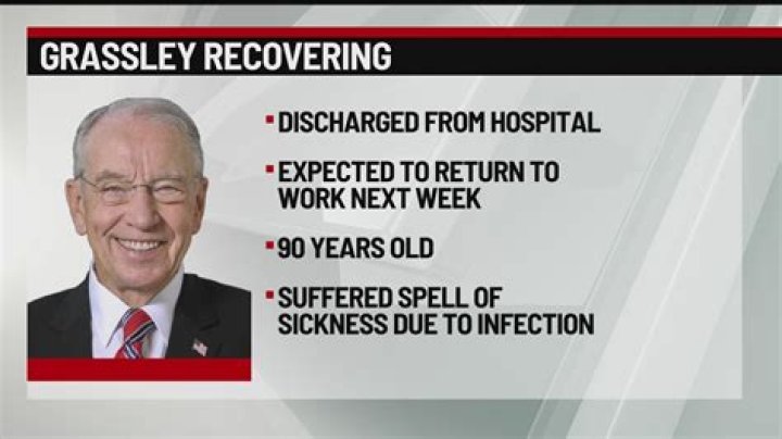 Grassley released from hospital, expects to return to Senate