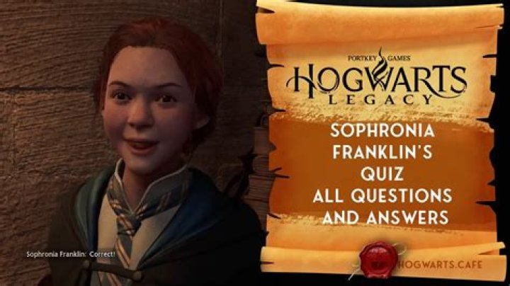Hogwarts Legacy trivia quiz | All answers Sophronia Franklin questions