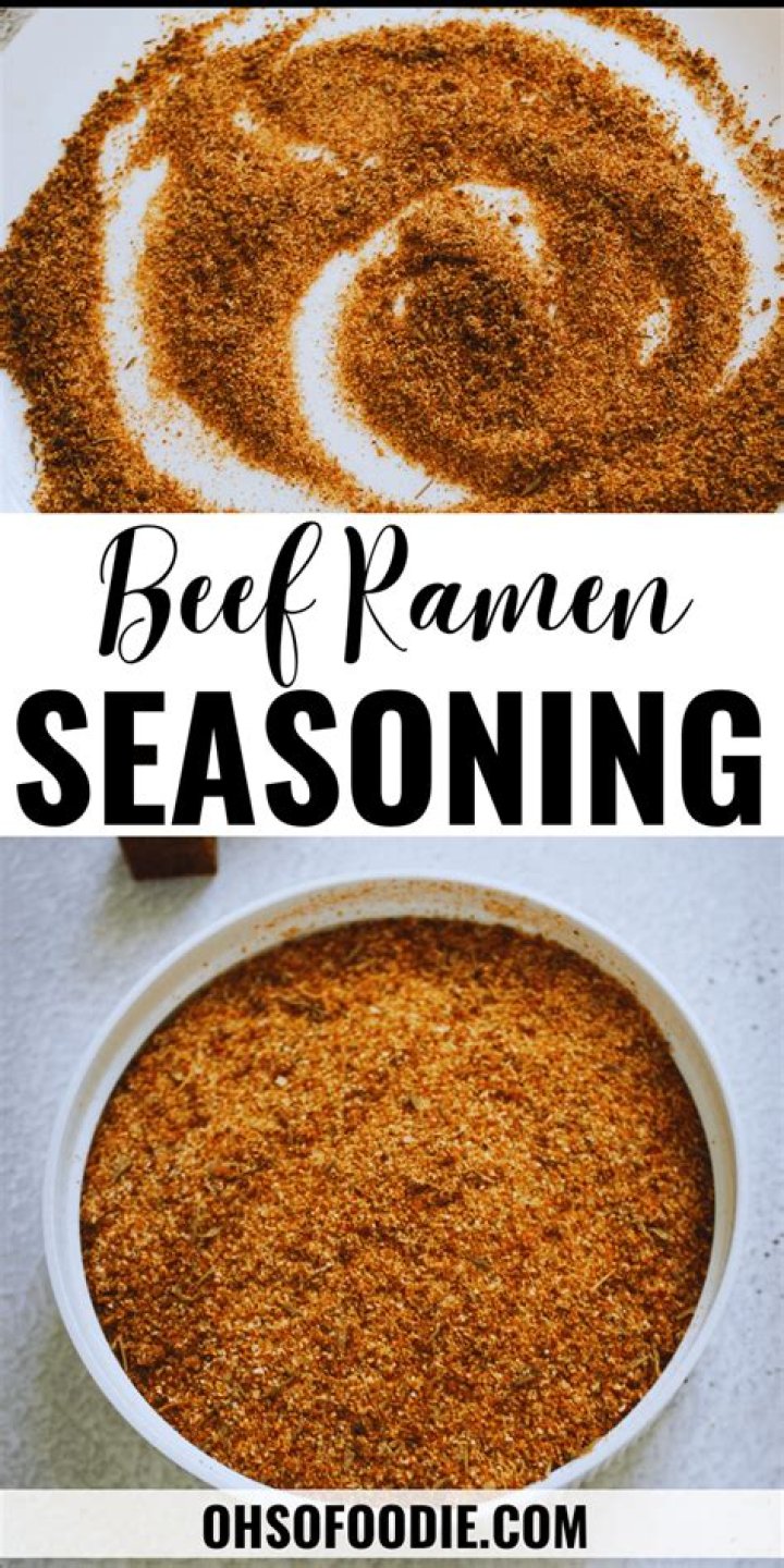 How do you recreate beef ramen seasoning?