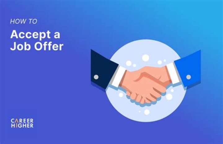 How to accept a job offer