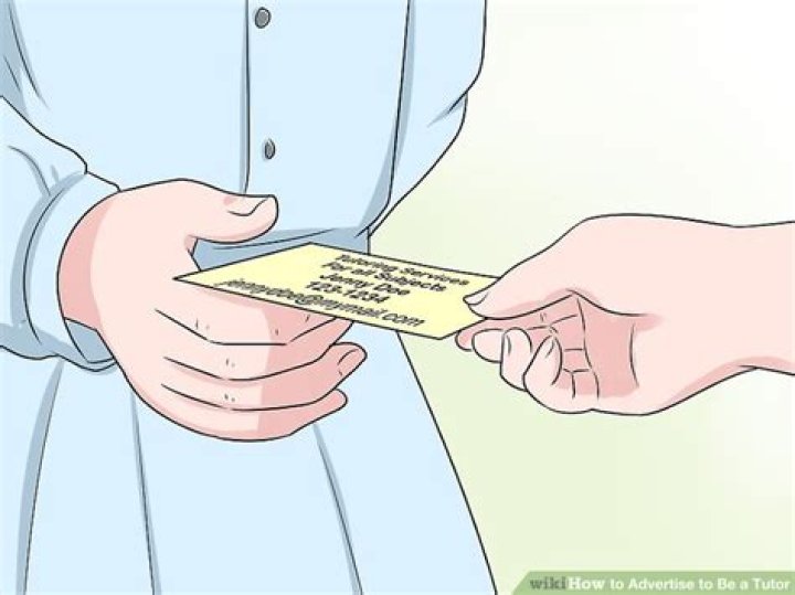 How to advertise to be a tutor