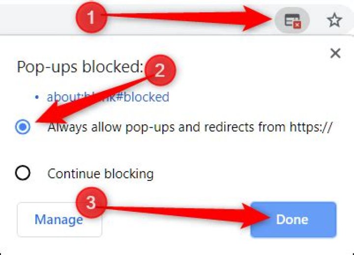 How to allow or block pop-ups in chrome