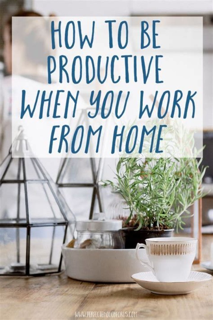 How to be productive when you work from home