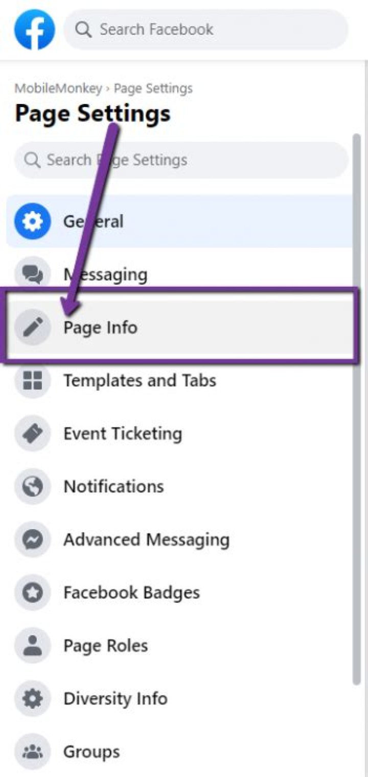 How to change your facebook page name