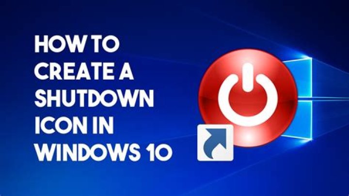 How to Create a Shutdown Icon in Windows 10