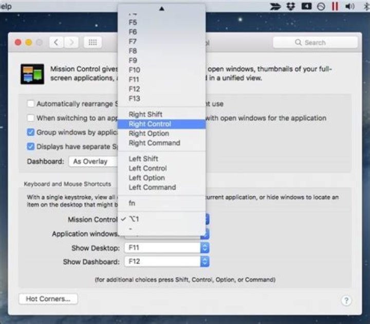 How to customize mission control on a mac
