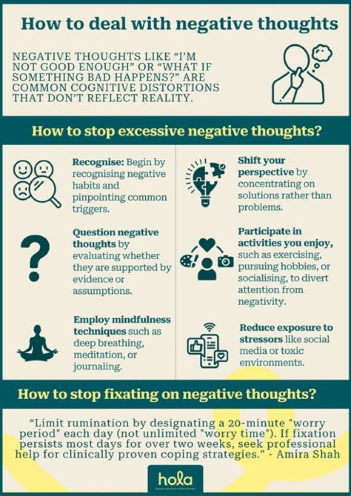 How to deal with negative thoughts (the healthy way)