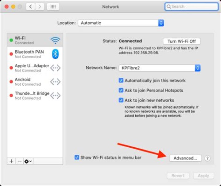 How to forget a wi-fi network on mac